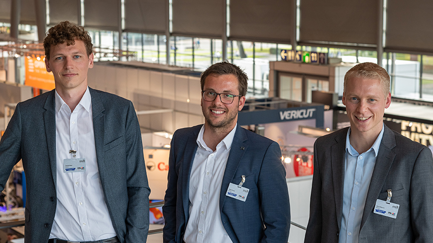 Das Team von etalytics, v.l.n.r.: Thomas Weber M. Sc., Dr.-Ing. Niklas Panten, Björn Scheurich M. Sc