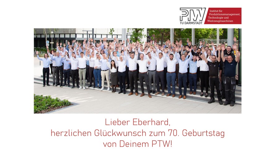 Das PTW gratuliert Prof. E. Abele